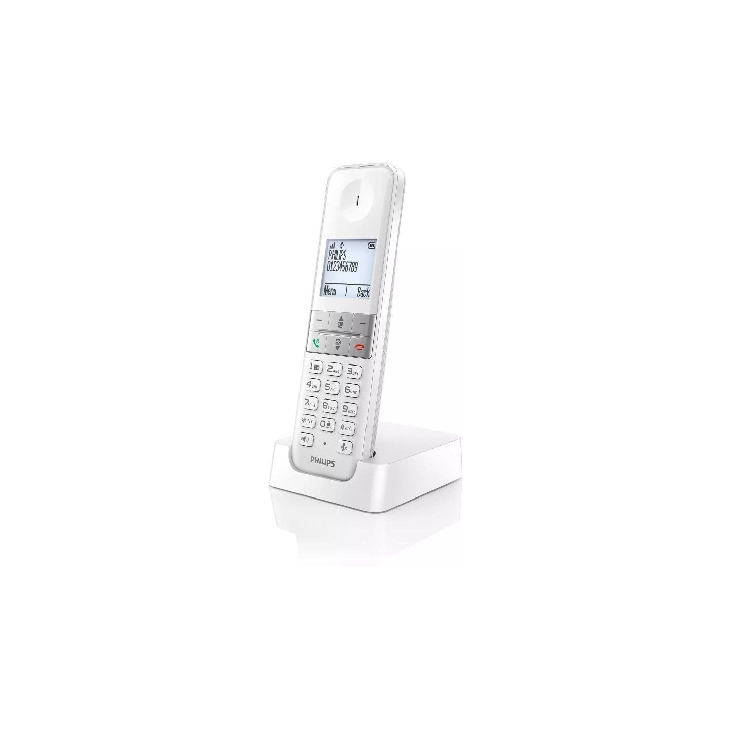 Teléfono inalámbrico philips d4701w/34/ blanco