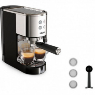 Cafetera expreso krups virtuoso/ 1400w/ 15 bares/ plata