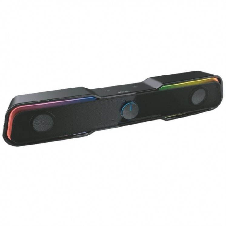 Barra de sonido con bluetooth droxio nessye rgb/ 10w/ 2.0/ negra