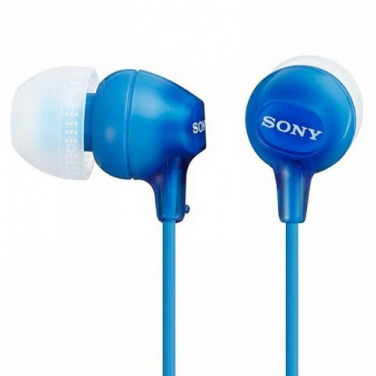 Auriculares intrauditivo sony mdrex15lpi/ jack 3.5/ azules