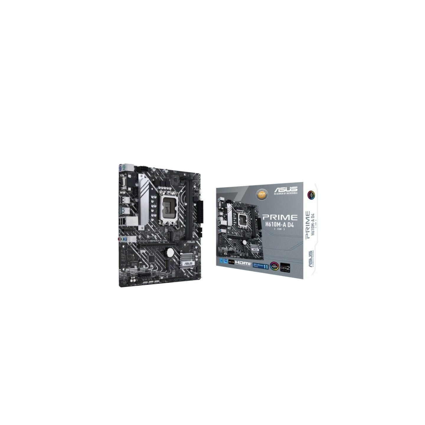 Placa base asus prime h610m-a d4-csm/ socket 1700/ micro atx