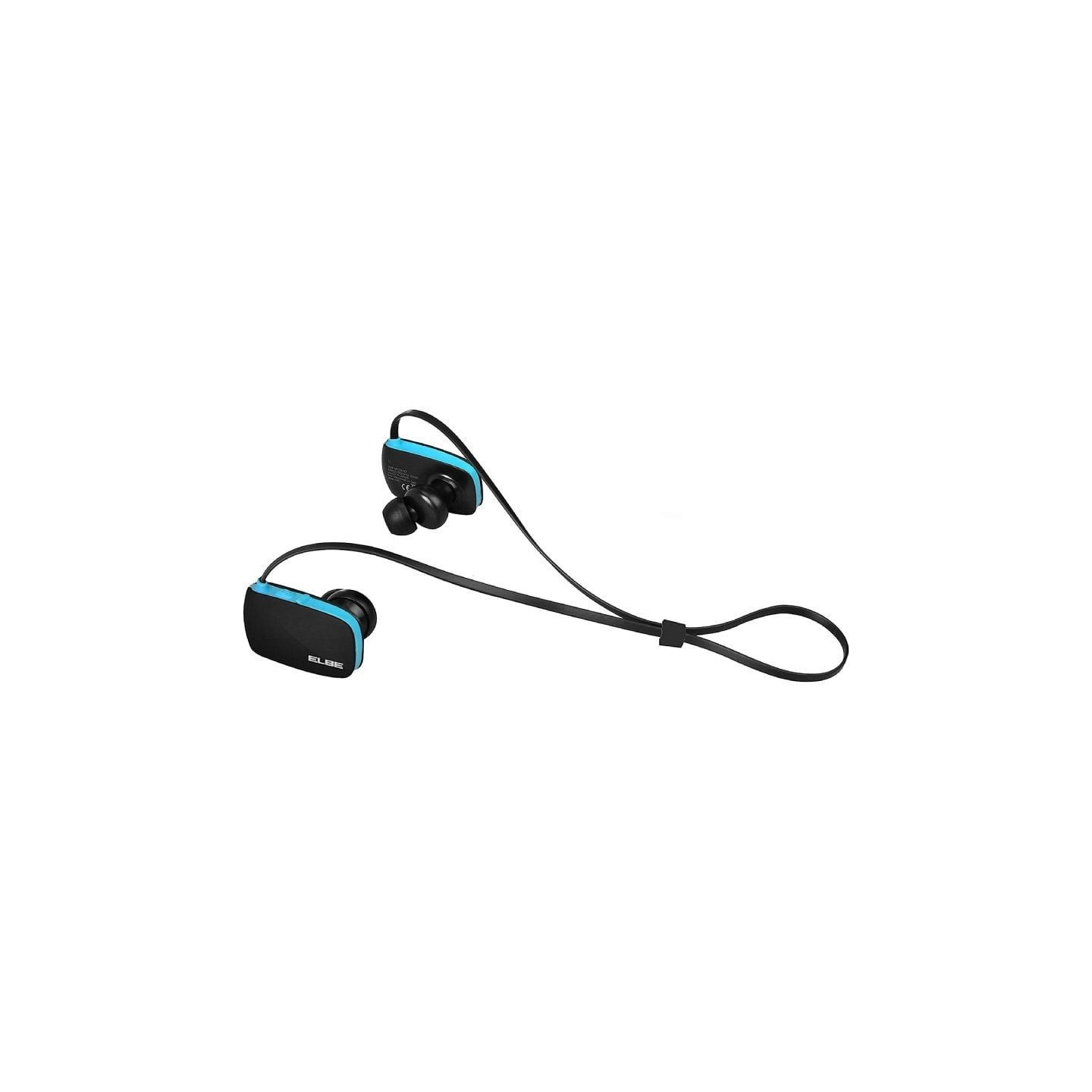 Auriculares inalámbricos deportivos elbe abt-038-dep/ con micrófono/ bluetooth/ azules y negros