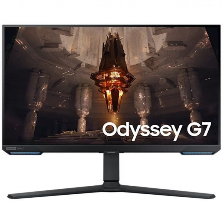 Smart monitor gaming samsung odyssey g7 s28bg700ep 28'/ 4k/ 1ms/ 144hz/ ips/ regulable en altura/ smart tv/ multimedia/ negro