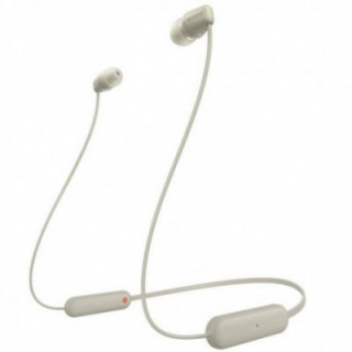 Auriculares inalámbrico intrauditivos sony wi-c100/ con micrófono/ bluetooth/ beige