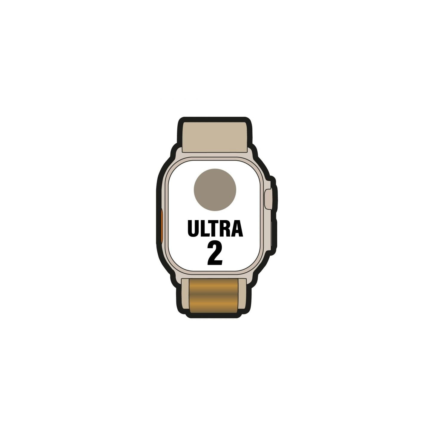 Apple watch ultra 2/ gps/ cellular/ 49mm/ caja de titanio/ correa loop alpine canela pequeña