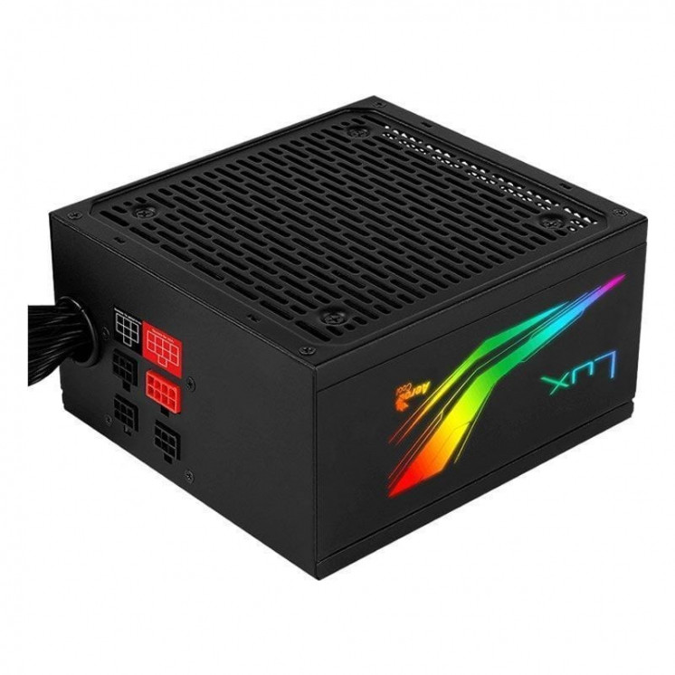 Fuente de alimentación aerocool lux rgb 750m/ 750w/ ventilador 12cm/ 80 plus bronze