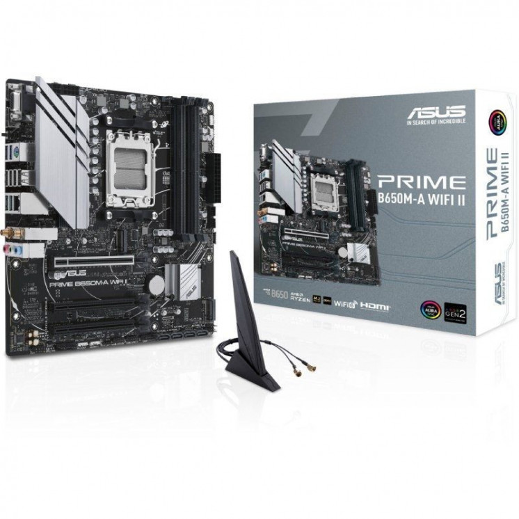 Placa base asus prime b650m-a wifi ii socket am5/ micro atx