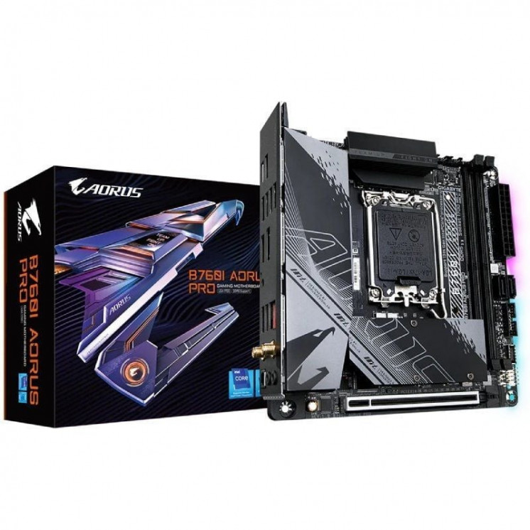 Placa base gigabyte b760i aorus pro socket 1700/ mini-itx