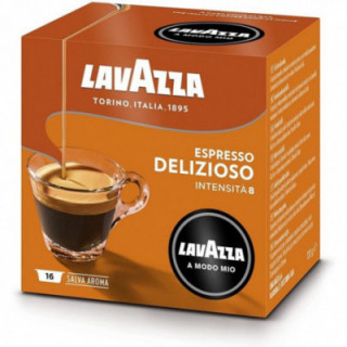 Cápsula lavazza deliziosamente para cafeteras a modo mio/ caja de 16