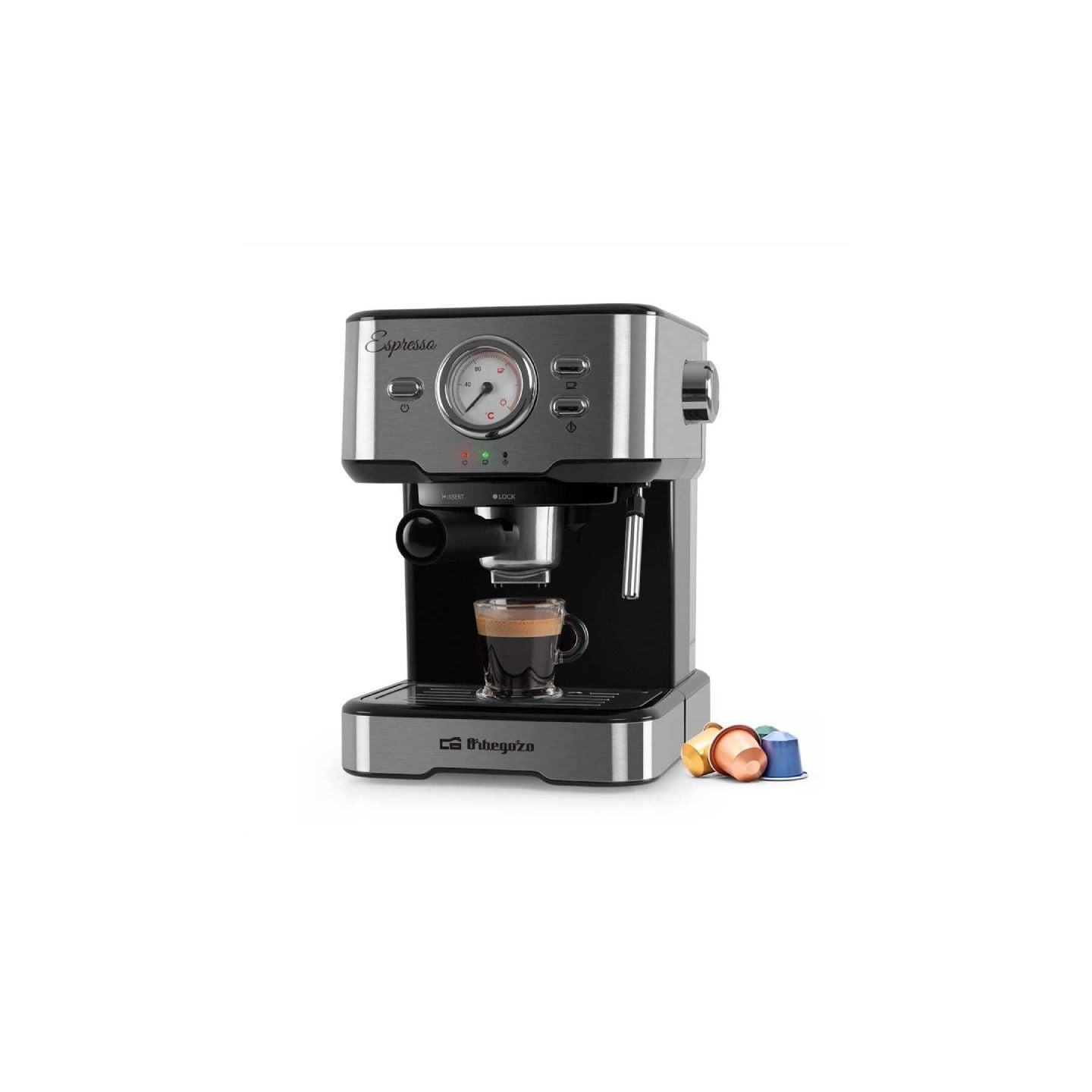 Cafetera expreso orbegozo ex 5500/ 1100w/ 20 bares