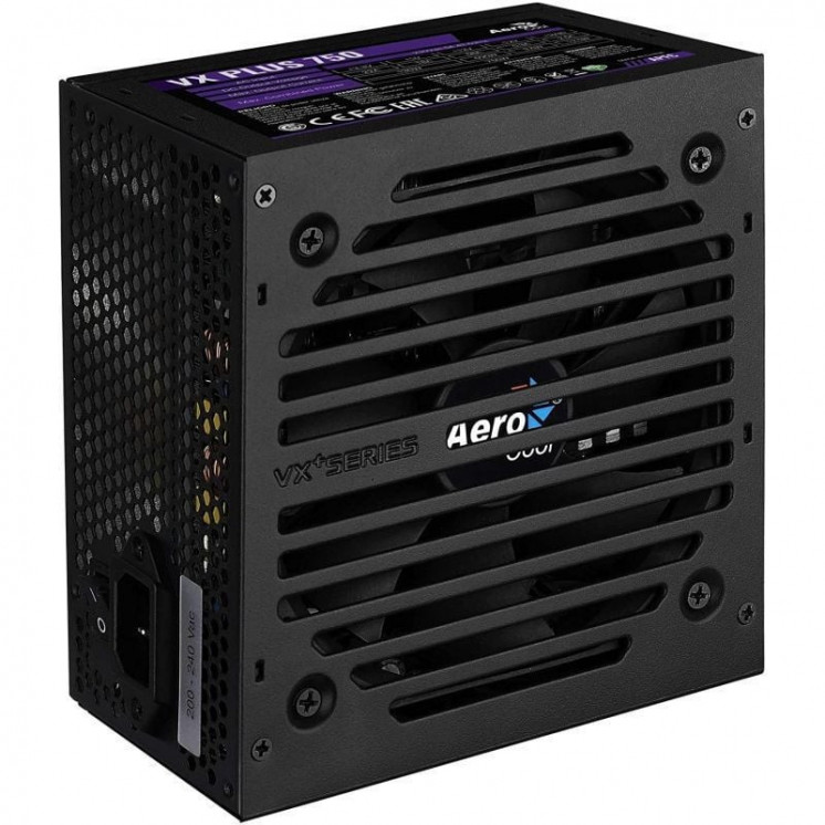 Fuente de alimentación aerocool vx plus 750/ 750w/ ventilador 12cm