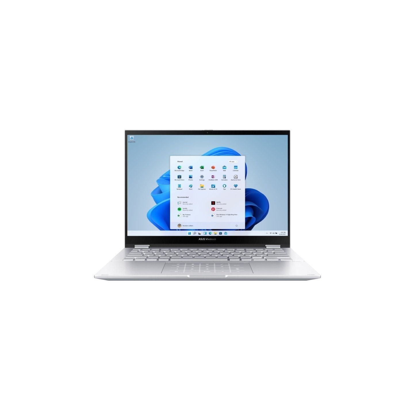 Portátil convertible asus vivobook s 14 flip tn3402ya-lz311w ryzen 5 7430u/ 8gb/ 512gb ssd/ 14' táctil/ win11