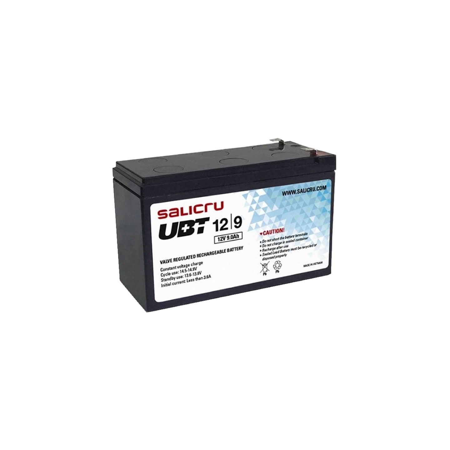 Batería salicru ubt 12/9 compatible con sai salicru según especificaciones