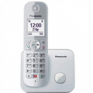 Teléfono inalámbrico panasonic kx-tg6851sp/ plata