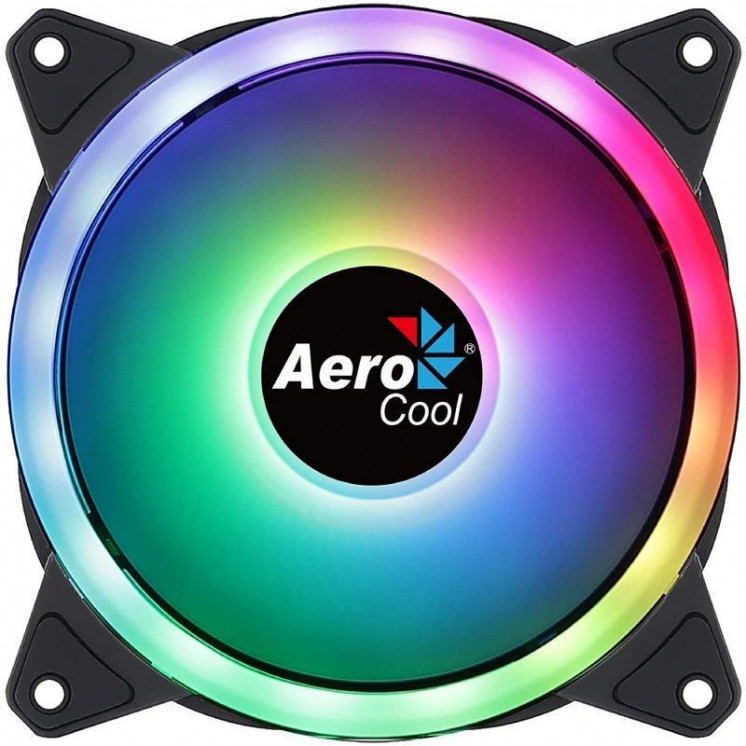 Ventilador Aerocool Duo 12/ 12cm/ RGB