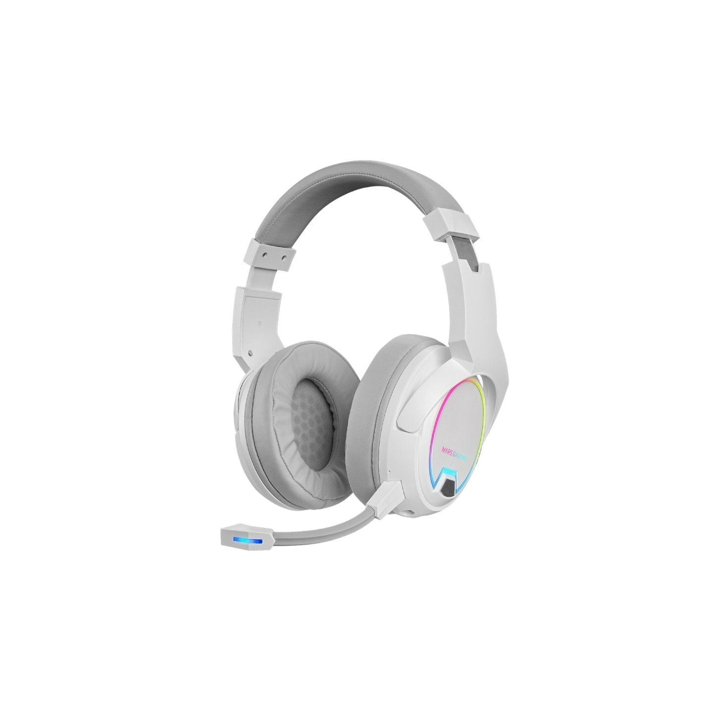 Auriculares Gaming Inalámbricos con Micrófono Mars Gaming MHW100/ Jack 3.5/ Blancos