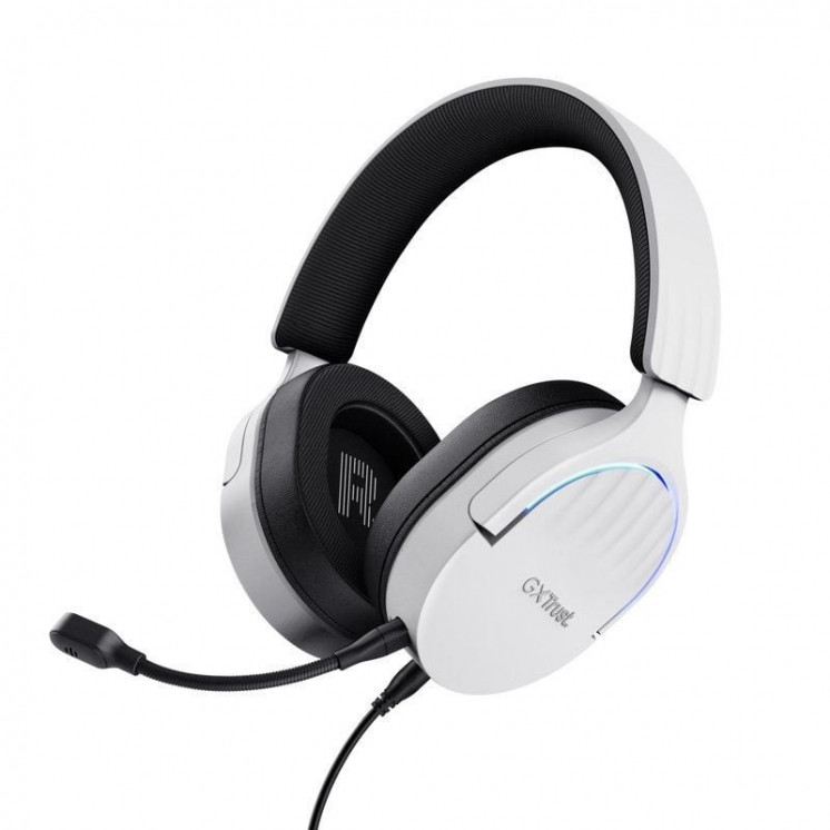 Auriculares Gaming con Micrófono Trust Gaming GXT 490 Fayzo/ USB 2.0/ Blancos