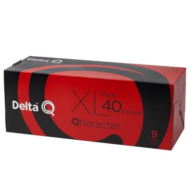 Cápsula delta qharacter para cafeteras delta/ caja de 40