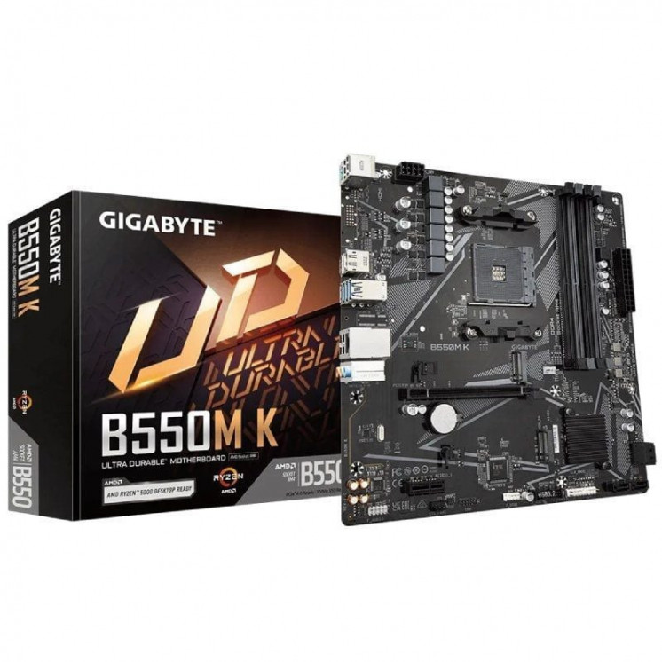 Placa base gigabyte b550m k socket am4/ micro atx