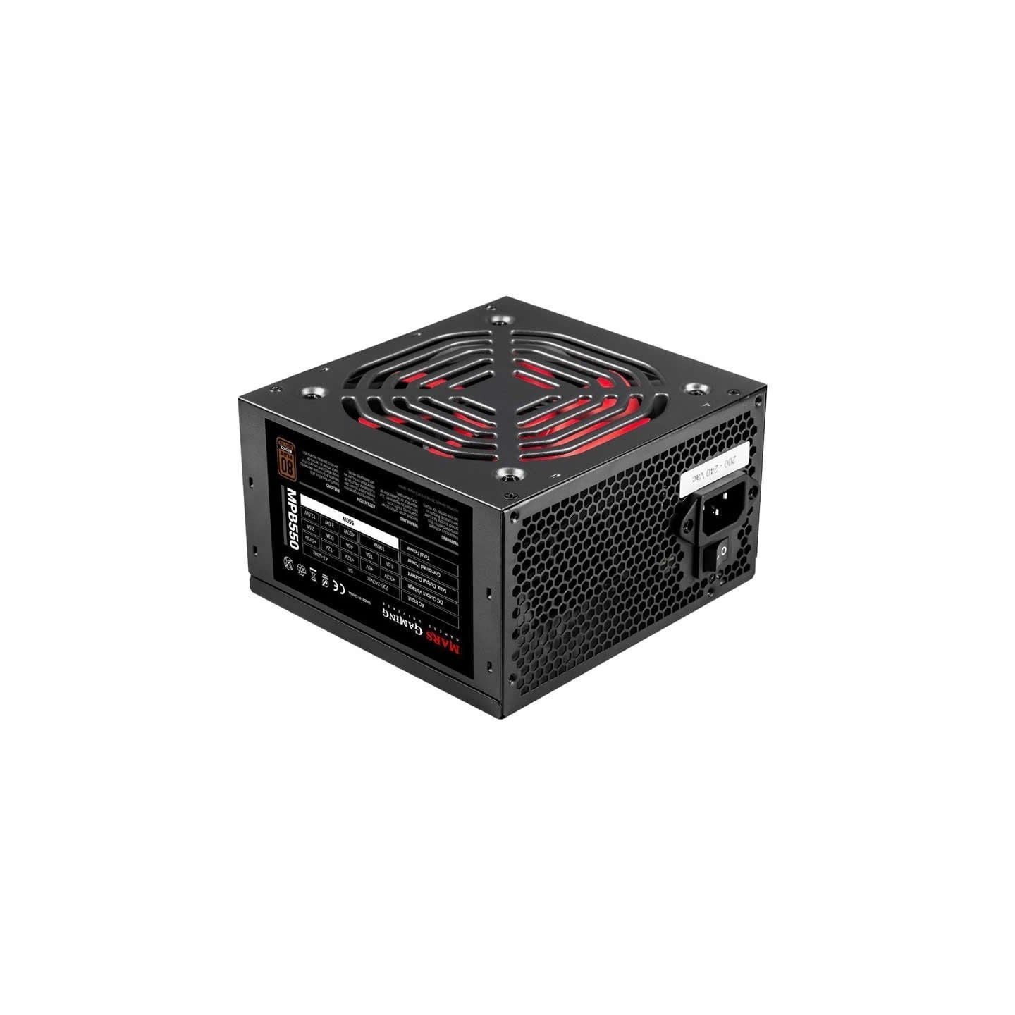 Fuente de alimentación mars gaming mpb850/ 850w/ ventilador 12cm/ 80 plus bronze