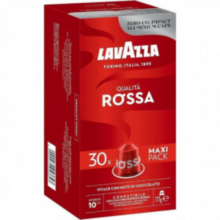 Cápsula lavazza qualitá rossa para cafeteras nespresso/ caja de 30