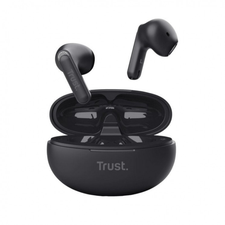 Auriculares bluetooth trust yavi enc con estuche de carga/ negros