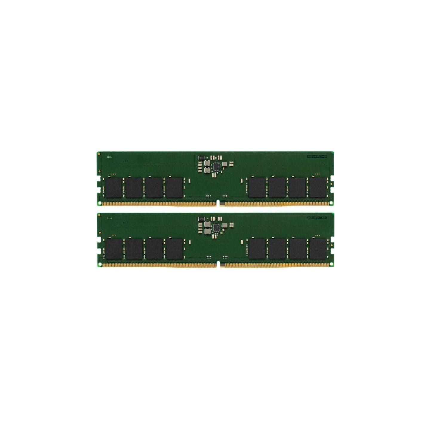 Memoria ram kingston valueram 2 x 16gb/ ddr5/ 4800mhz/ 1.1v/ cl40/ dimm