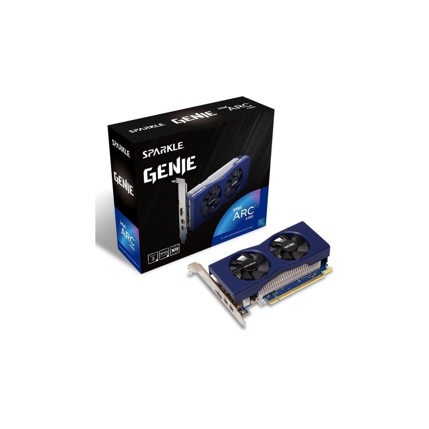 Tarjeta gráfica sparkle intel arc a380 genie/ 6gb gddr6