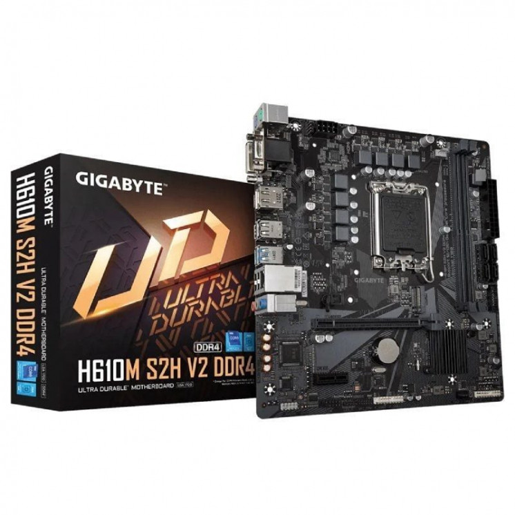 Placa base gigabyte h610m s2h v2 ddr4 socket 1700/ micro atx