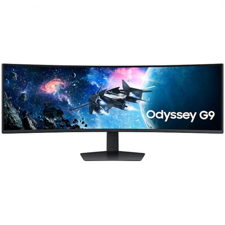 Monitor gaming ultrapanorámico curvo samsung odyssey g9 oled s49cg950eu 49'/ dual qhd/ 1ms/ 240hz/ va/ negro