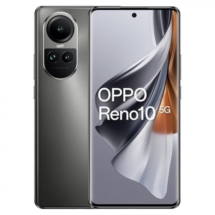 Smartphone oppo reno 10 8gb/ 256gb/ 6.7'/ 5g/ gris plateado