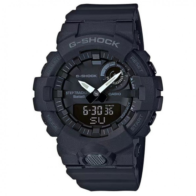 Reloj analógico y digital casio g-shock g-squad gba-800-1aer/ 54mm/ negro