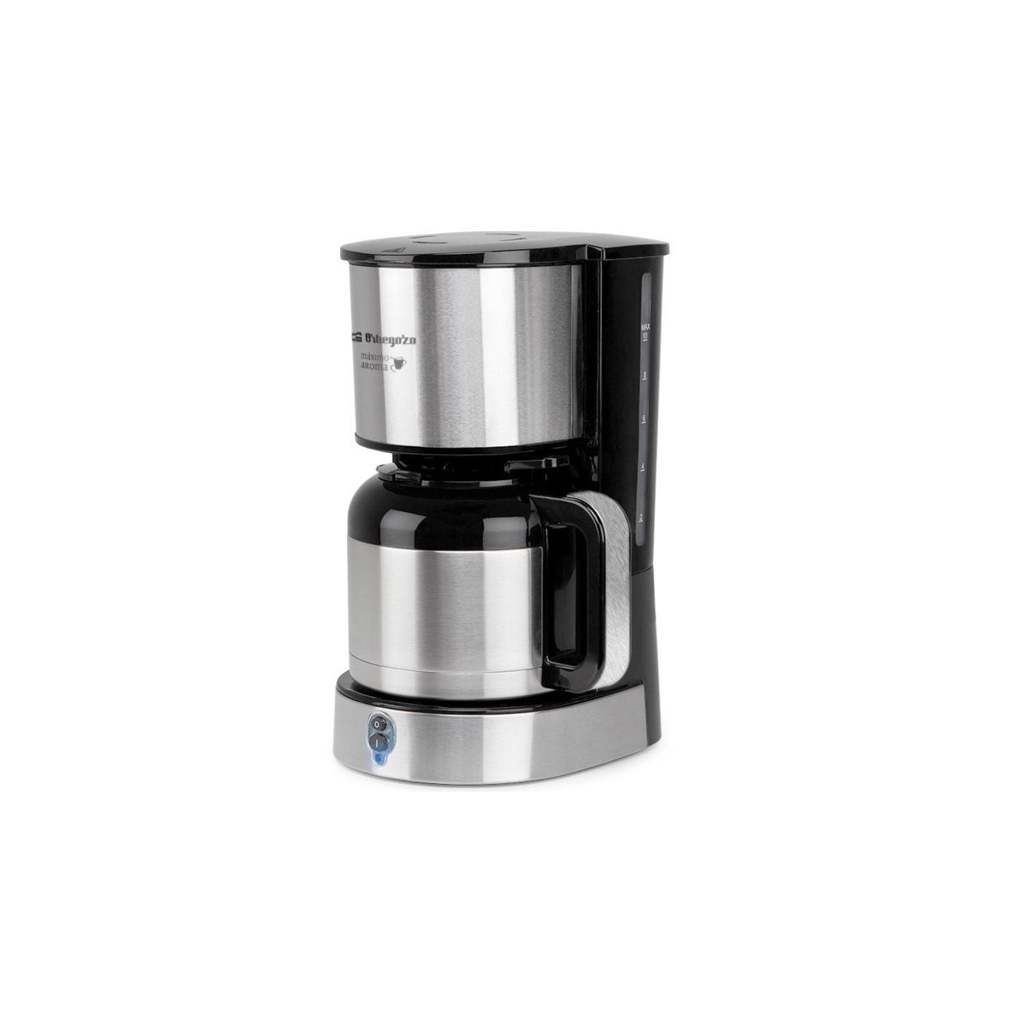 Cafetera de goteo orbegozo cg 5020/ 12 tazas/ plata