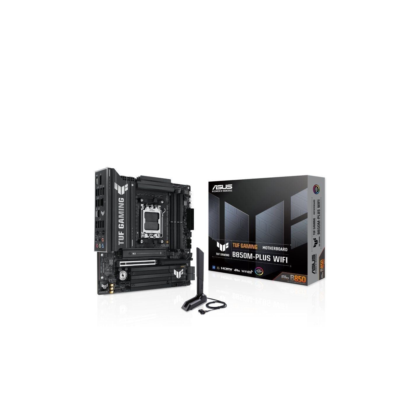 Placa base asus tuf gaming b850m-plus wifi socket 1851/ micro atx