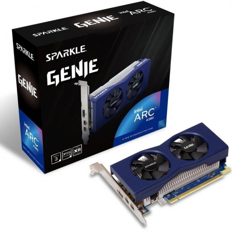 Tarjeta gráfica sparkle intel arc a380 genie/ 6gb gddr6