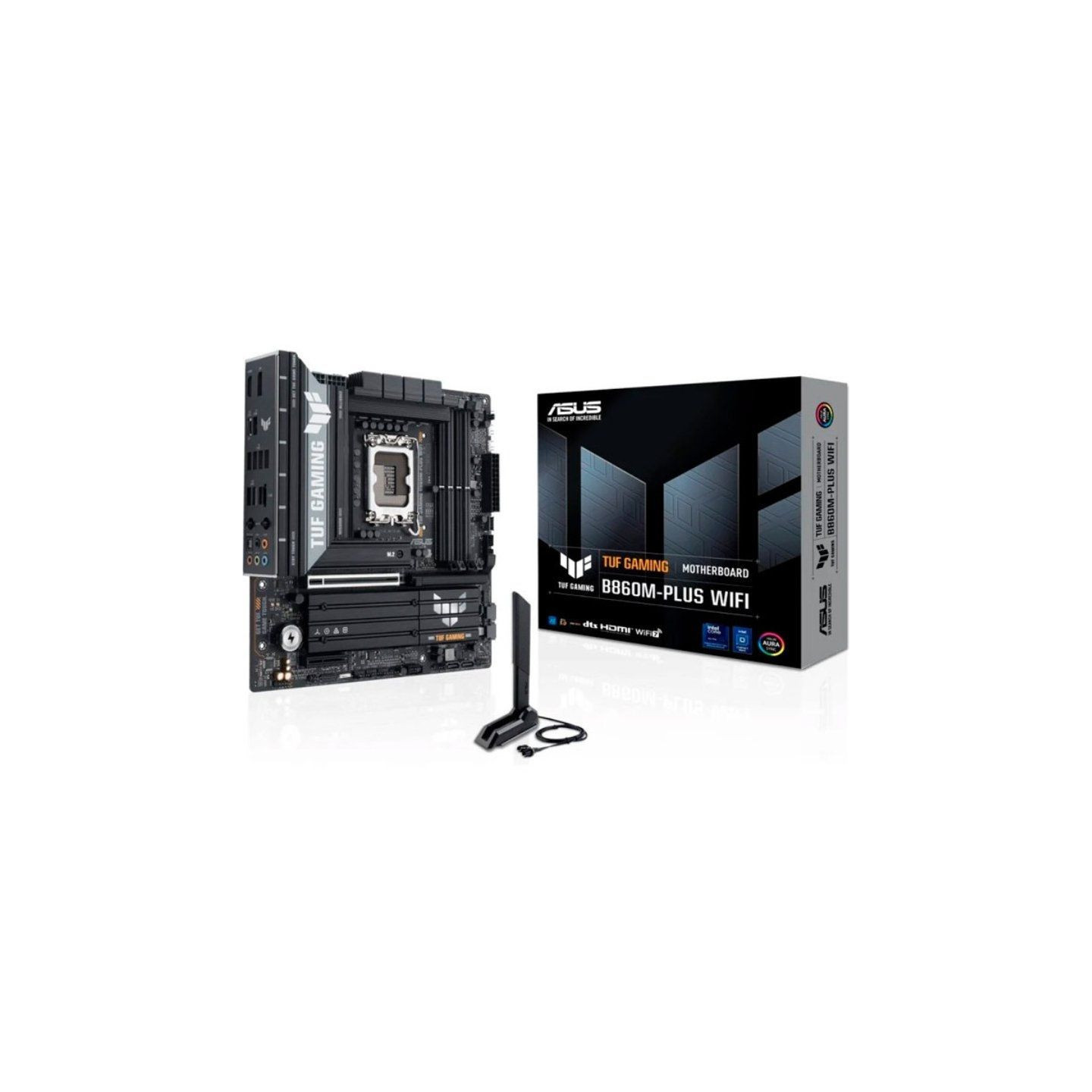 Placa base asus tuf gaming b860m-plus wifi socket 1851/ micro atx