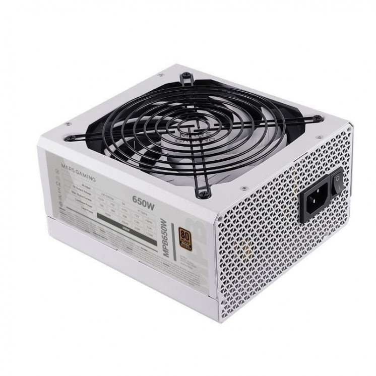 Fuente de alimentación mars gaming mpb650w/ 650w/ ventilador 12cm/ 80 plus bronze