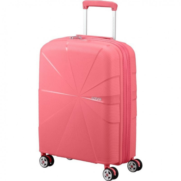 Maleta de cabina american tourister starvibe spinner 55cm/ 55x40x20cm/ 4 ruedas/ coral