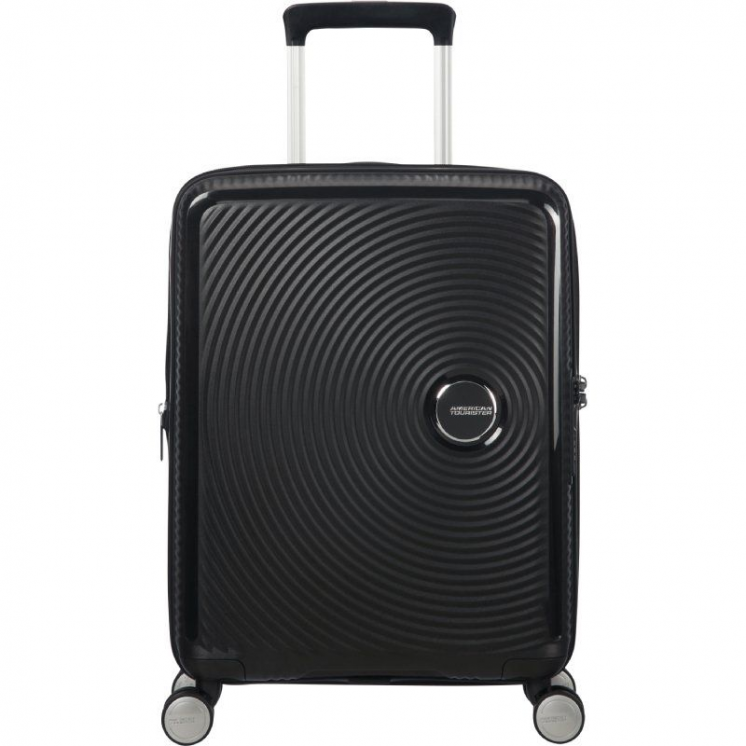 Maleta de cabina american tourister soundbox spinner 55cm/ 55x40x20cm/ 4 ruedas/ negra