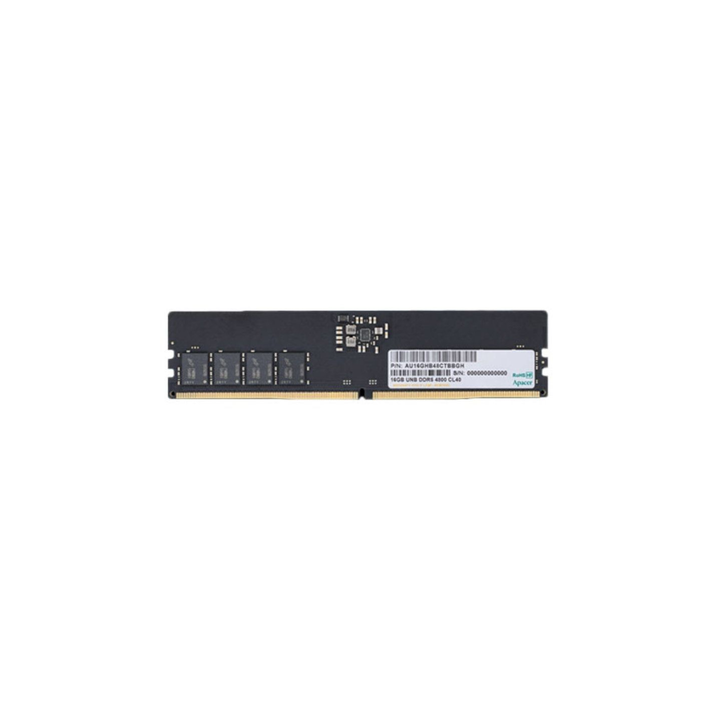 Memoria ram apacer au16ghb56cvbbgh 16gb/ ddr5/ 5600mhz/ 1.1v/ cl46/ dimm