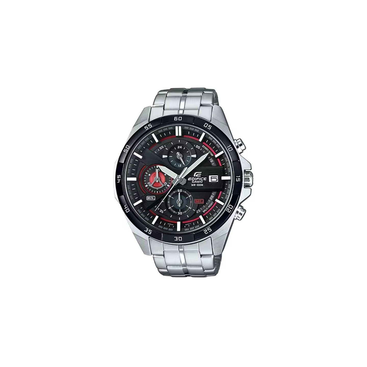 Reloj analógico casio edifice classic efr-556db-1avuef/ 54mm/ plata y negro