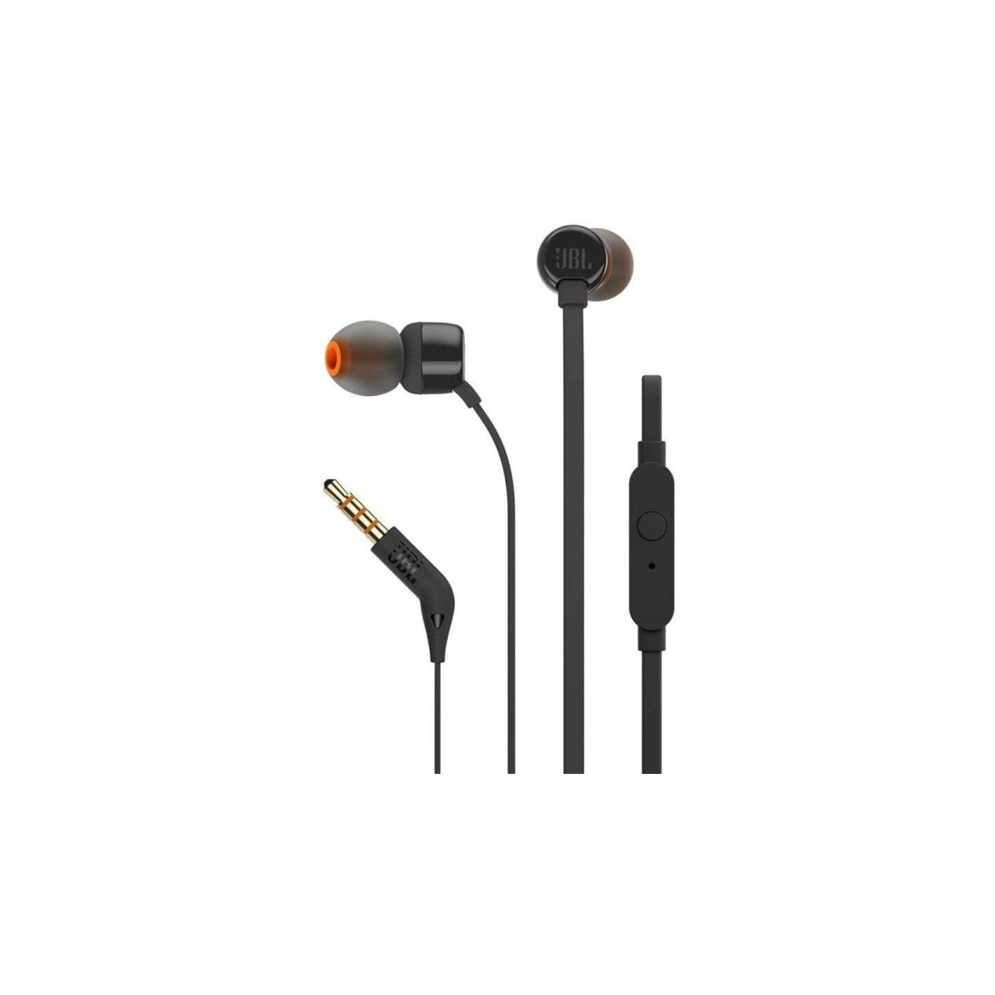 Auriculares intrauditivos jbl tune 160/ con micrófono/ jack 3.5/ negros