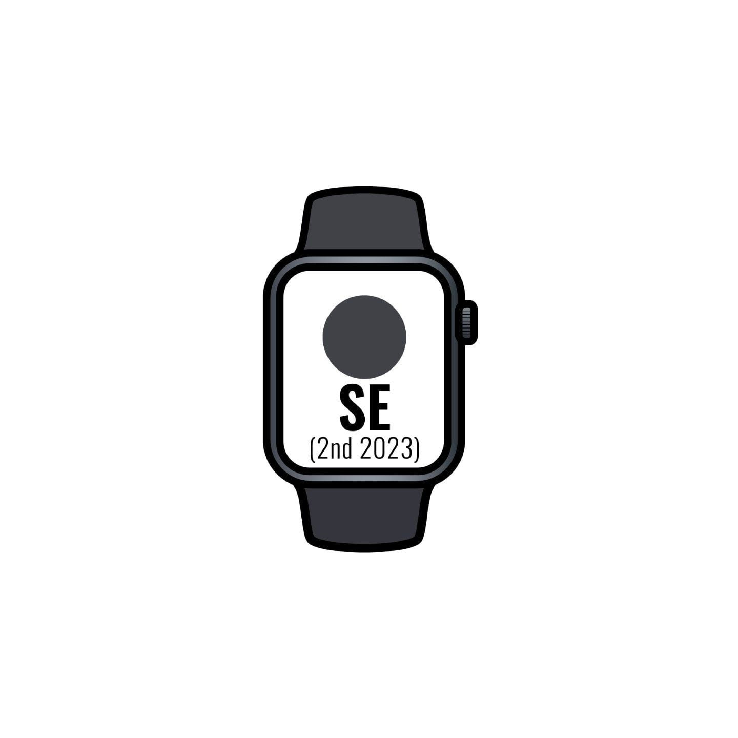 Apple watch se 2 gen 2023/ gps/ 40mm/ caja de aluminio medianoche/ correa deportiva medianoche s/m