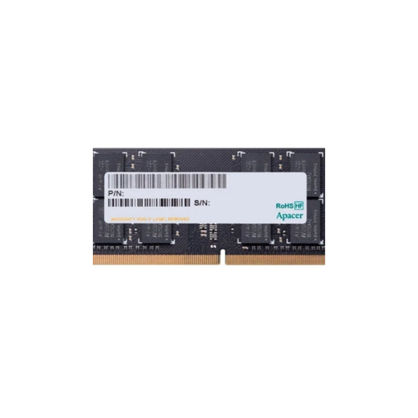 Memoria ram apacer 16gb/ ddr4/ 2666mhz/ 1.2v/ cl19/ sodimm