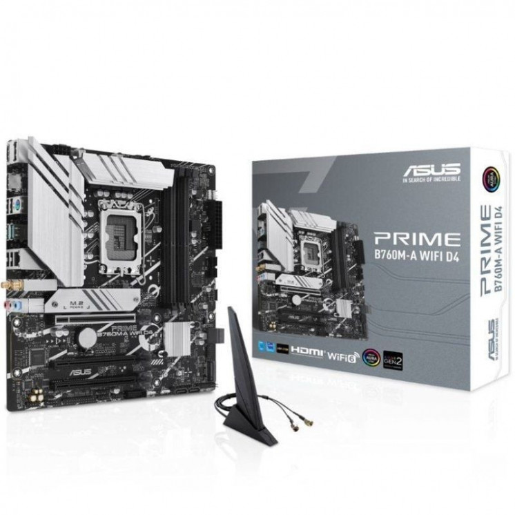 Placa base asus prime b760m-a wifi d4 socket 1700/ micro atx