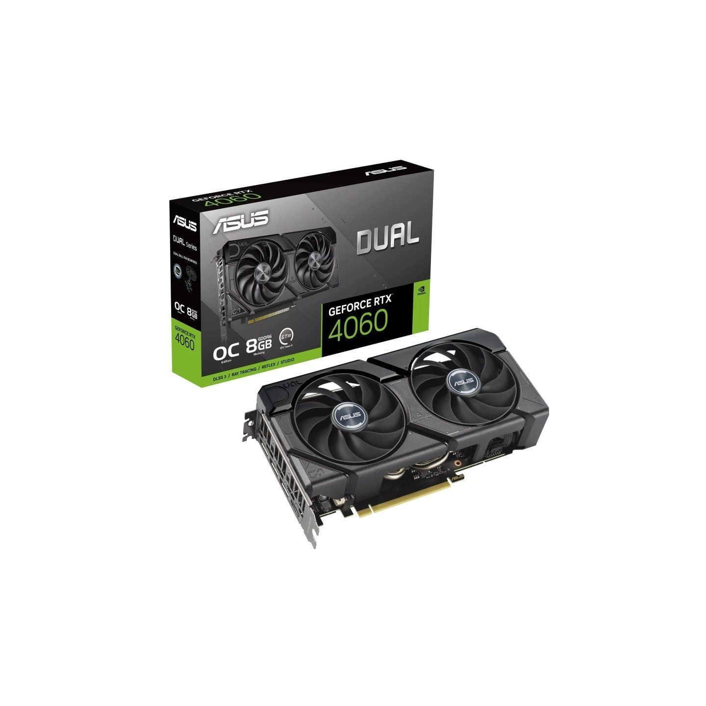 Tarjeta gráfica asus dual geforce rtx 4060 evo oc/ 8gb gddr6