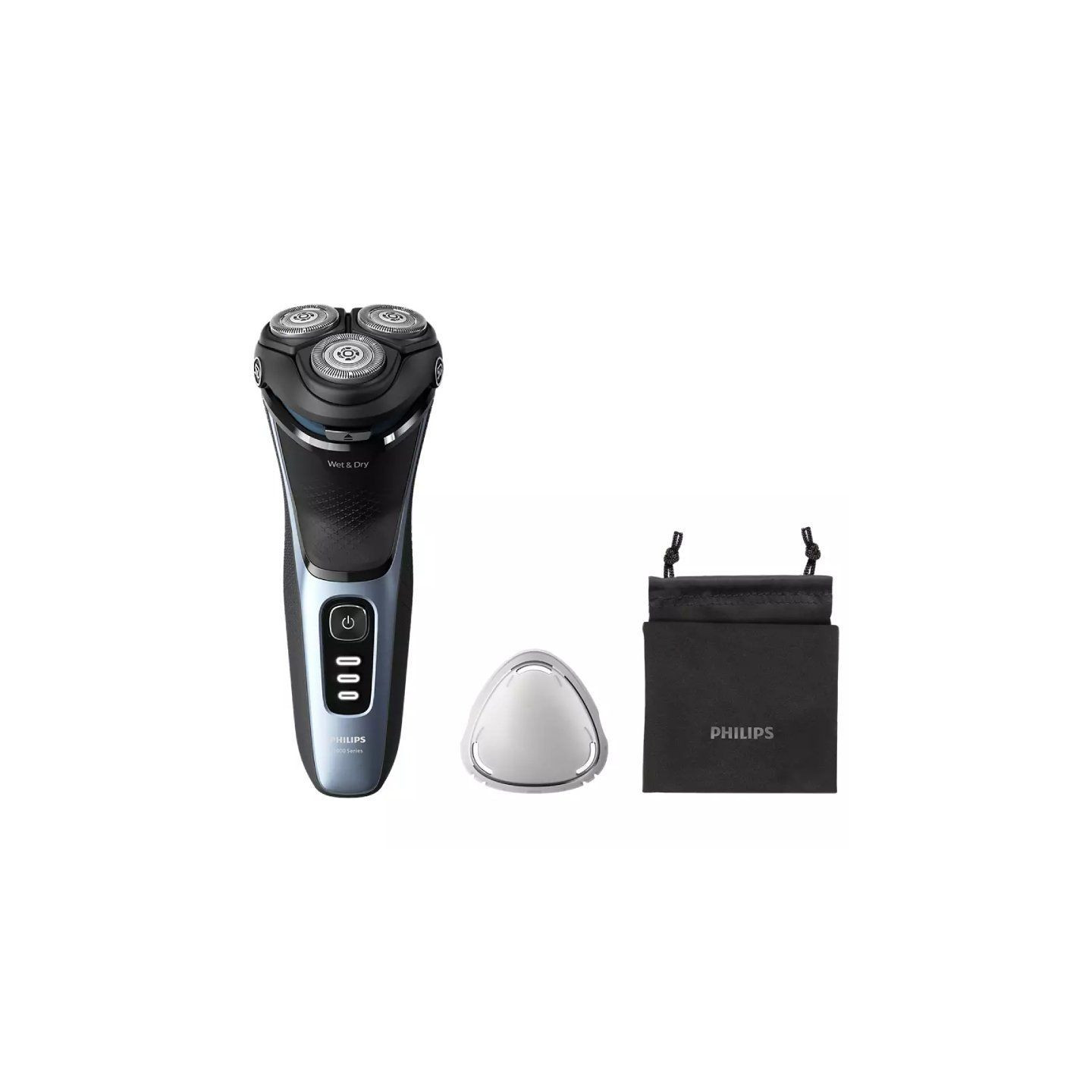 Afeitadora philips shaver series 3000 s3243/12/ con batería / 2 accesorios