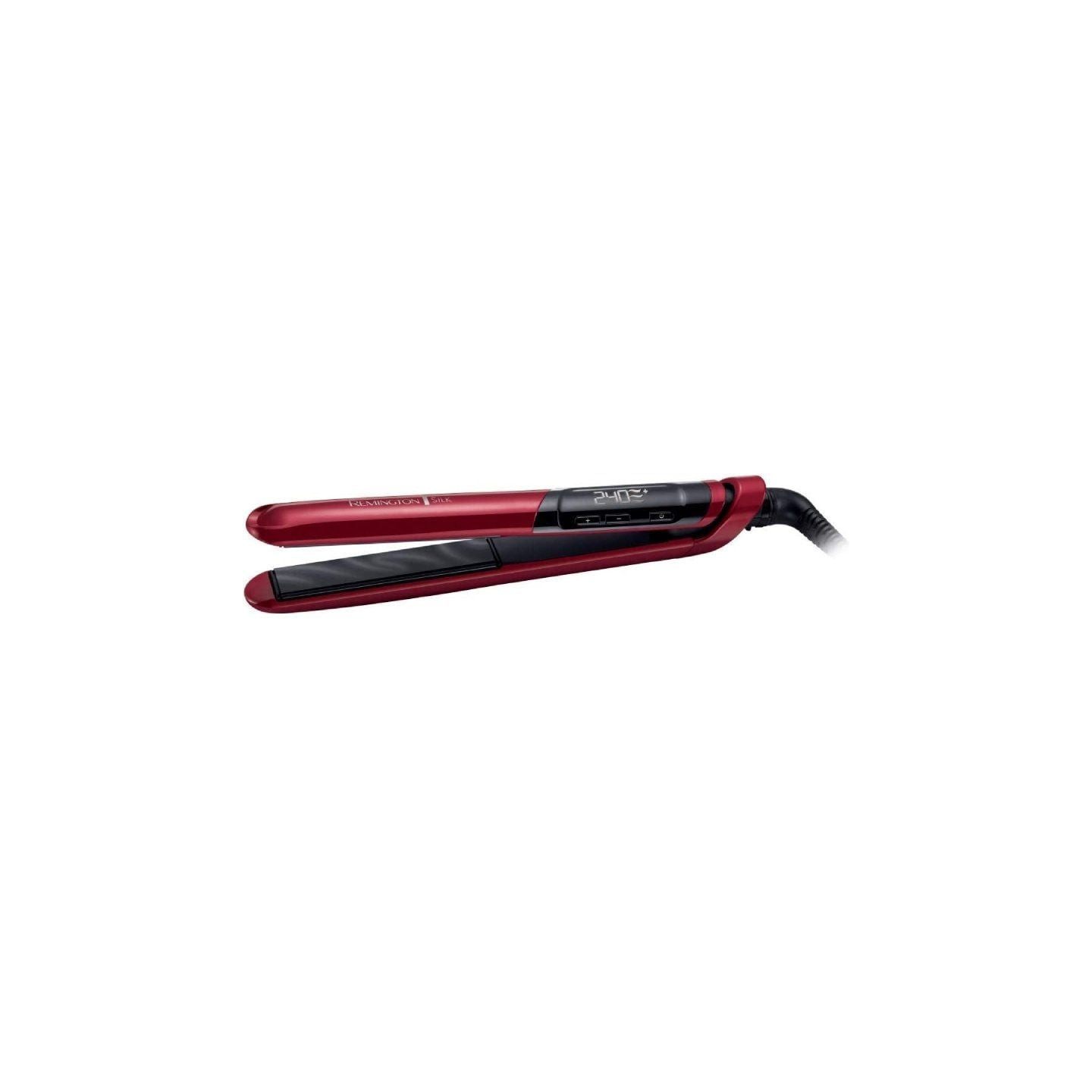 Plancha para el pelo remington silk straightener s9600-e51/ roja y negra