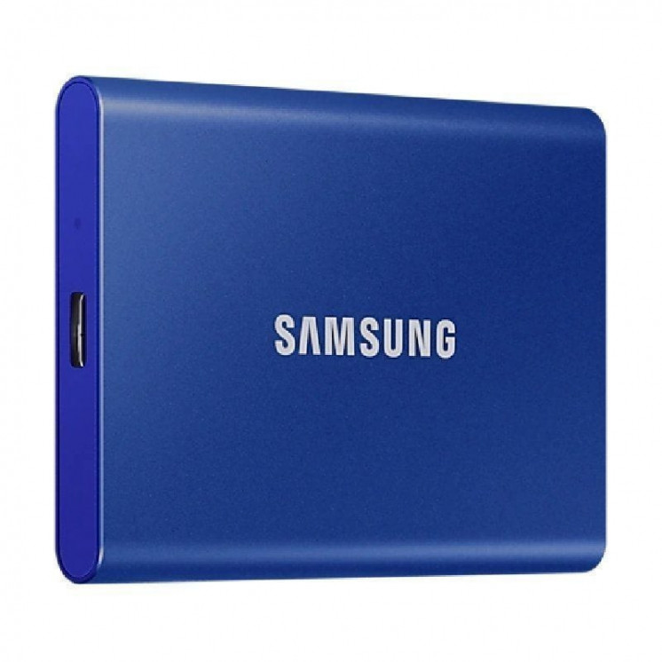 Disco externo ssd samsung portable t7 2tb/ usb 3.2/ azul