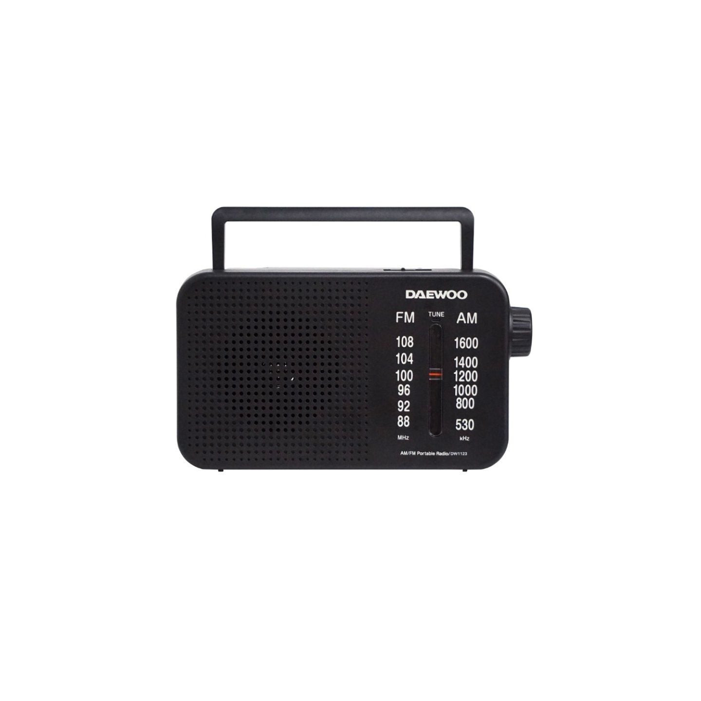 Radio portátil daewoo dw1123/ negra